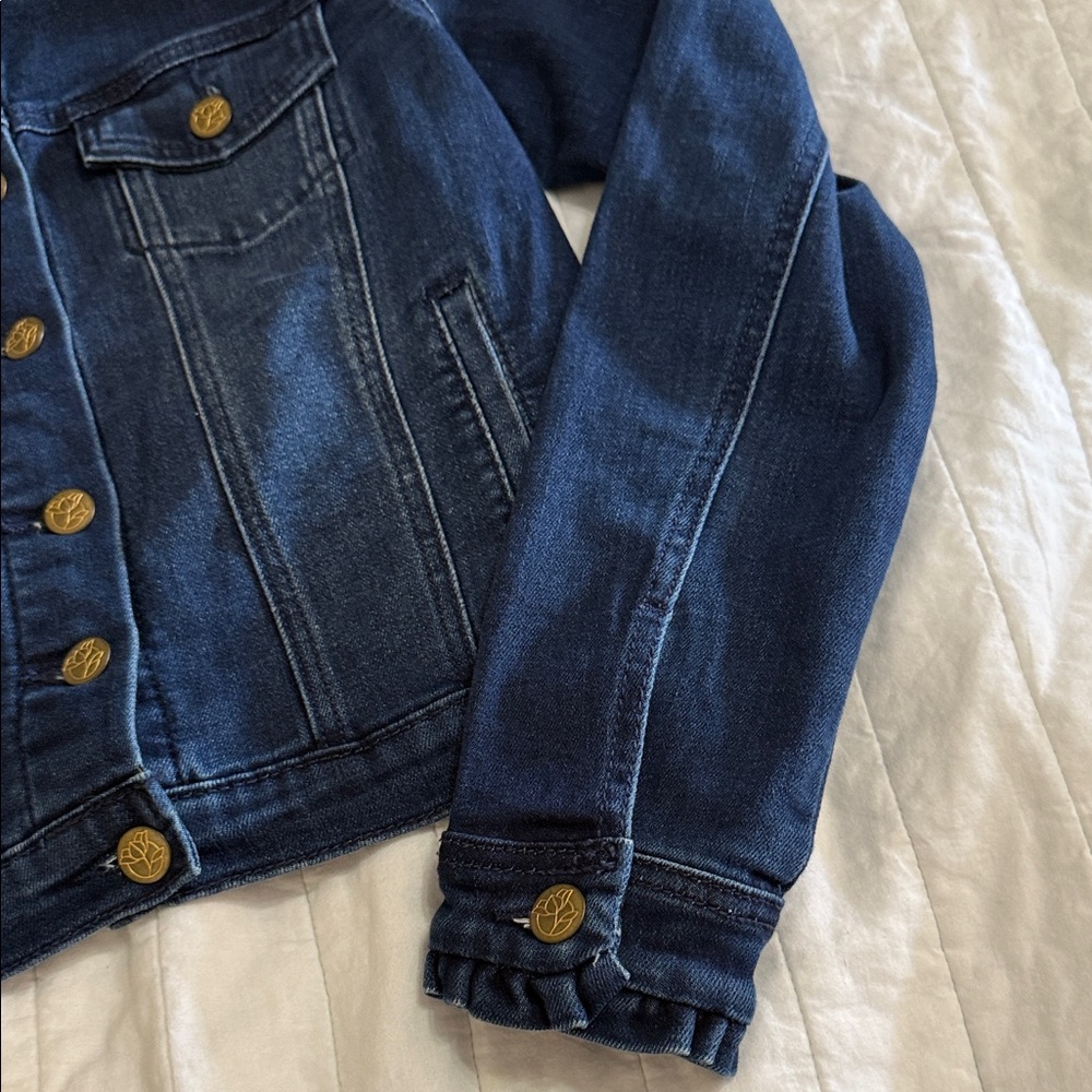 Draper James Dark Blue Jean Jacket: PRISTINE CONDITION - Picture 7 of 11